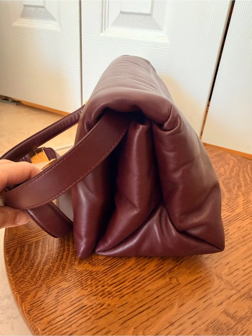 Marni refined burgundy
